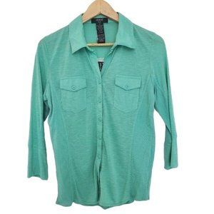 VERVE AMI PETITE | Button Closure Top